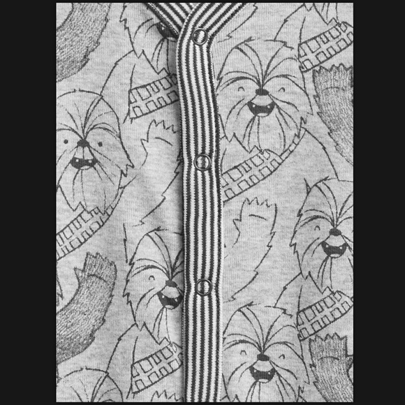 Gap Boy Newborn 0-7 lbs Star Wars Chewbacca Romper - Picture 3 of 4